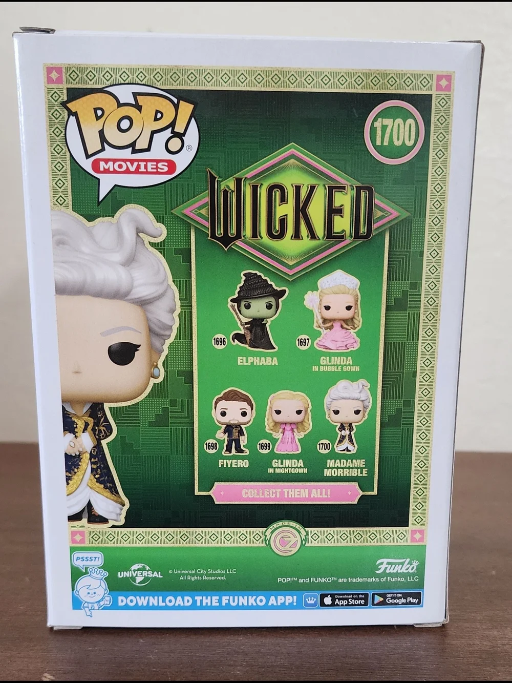 Funko Pop! Movies Wicked Madame Morrible Vinyl Figure - Blue/White/Gold